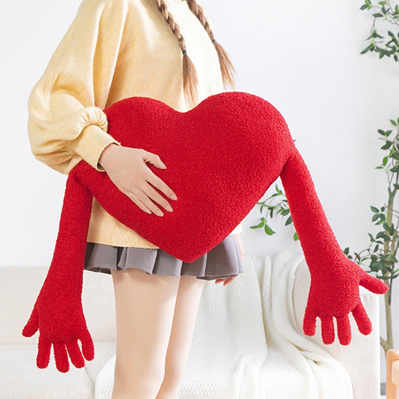 Amazon｜ハートぬいぐるみクッション、ハート型のクッション、アーム